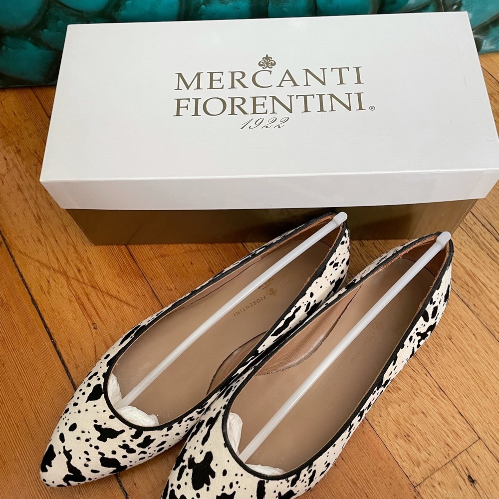 Mercanti Fiorentini Pointed Flats Black&White 7
